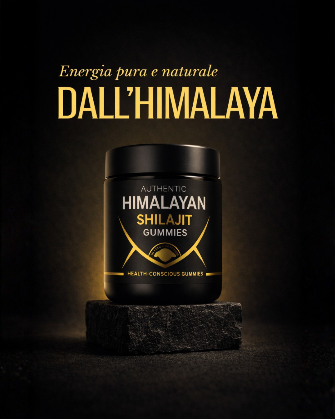 100% Shilajit Gummies – 30 gomme 💎 Fonte di energia vitale dell’Himalaya