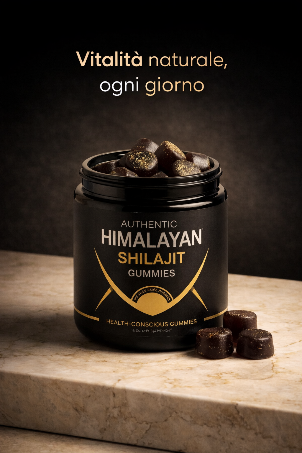 100% Shilajit Gummies – 30 gomme 💎 Fonte di energia vitale dell’Himalaya